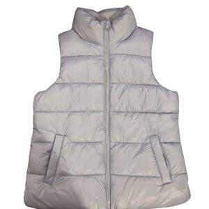 Old Navy Women's Puffer Down Vest Grey Size Medium Vintage Jacket